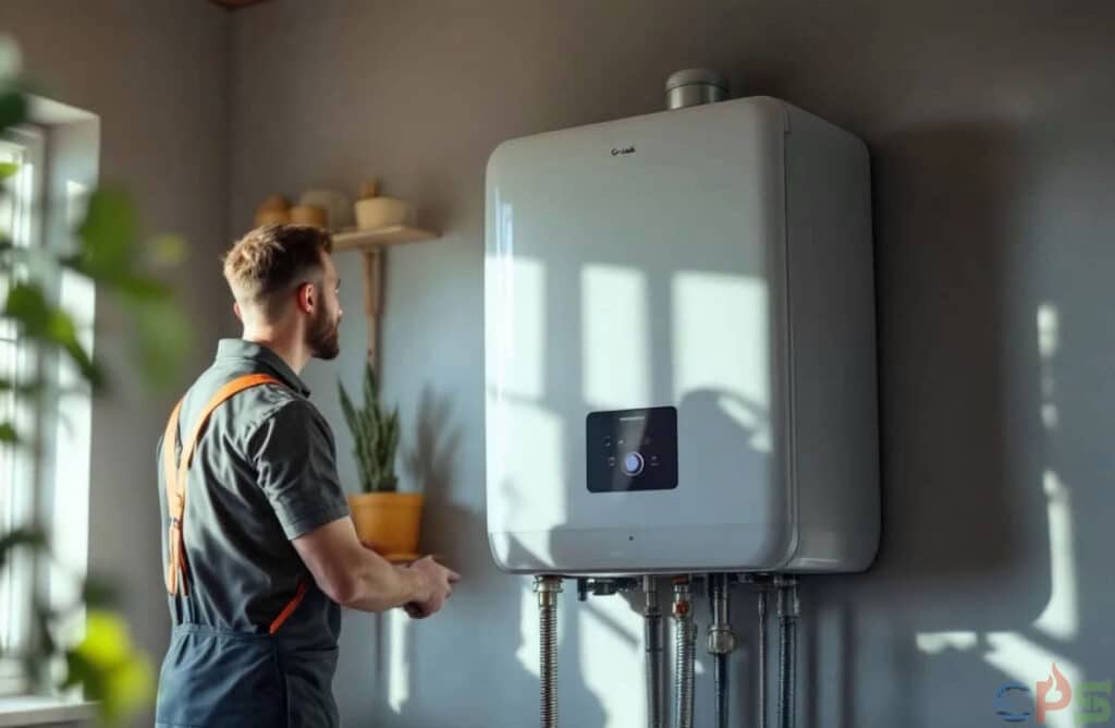 Entretien d’une chaudière murale dans une habitation