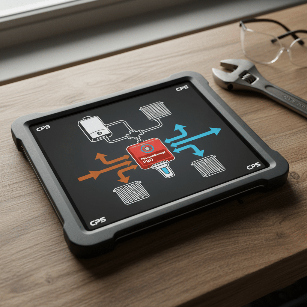 Contrôle des paramètres d’un système de chauffage via interface numérique