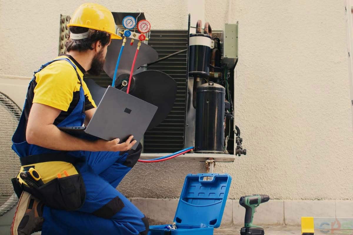 Maintenance d’un système de chauffage avec matériel professionnel