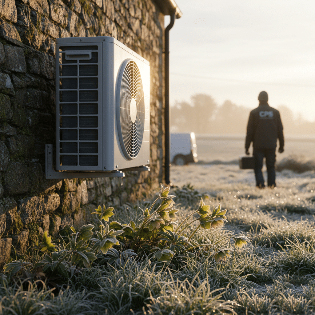 Unité extérieure de pompe à chaleur pour chauffage domestique